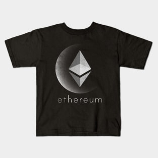 Vintage Ethereum ETH Coin To The Moon Crypto Token Cryptocurrency Blockchain Wallet Birthday Gift For Men Women Kids Kids T-Shirt